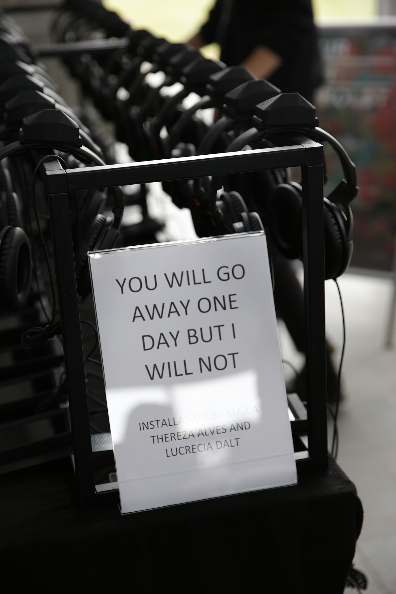 »You Will Go Away One Day But I Will Not«, headphones, Botanical Garden, Berlin, 2020