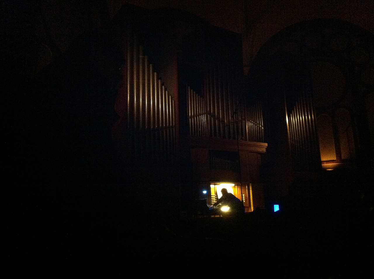 Tim Hecker performing at »The Eternal Chord«, Passionskirche, Berlin, CTM Festival 2012